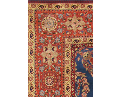 Pasargad Peacok Thrn Sarouk Collection Hand-Knotted Lamb's Wool Area Rug (PS-2 12X18) - 147'' x 218''