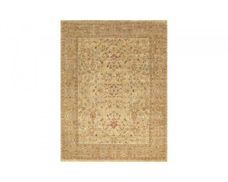 Pasargad Tabriz Collection Hand-Knotted Lamb's Wool Area Rug (PS-20 10X16) - 118'' x 192''