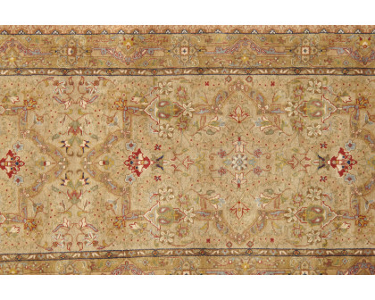 Pasargad Tabriz Collection Traditional Hand-Knotted Lamb's Wool Runner Rug (PS-20 2.09X13) - 33'' x 156''