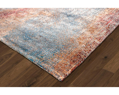 Pasargad Cosmo Collection Hand-Knotted Silk and Wool Area Rug (PS-241 8X10) - 96'' x 124''