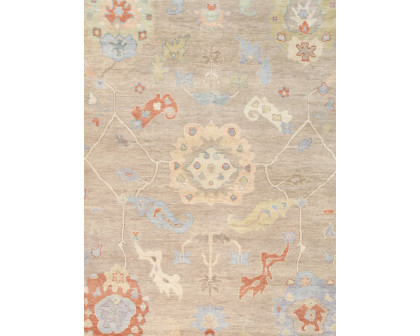 Pasargad Oushak Collection Hand-Knotted Wool Area Rug - Beige/Ivory, 118" x 167" (PSF-06 10x14)