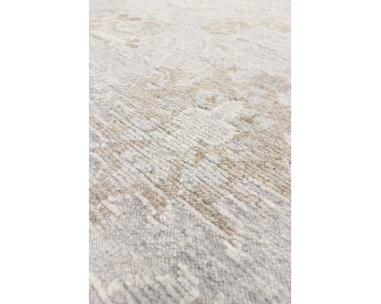 Pasargad - Oushak Collection Hand-Knotted Wool Area Rug in Silver/Gray, 110" x 146" (PSHR-12 9x12)