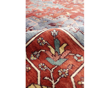 Pasargad Serapi Collection Hand-Knotted Lamb's Wool Area Rug - Red/Blue, 162" x 202" (PSJ-23A 14x17)