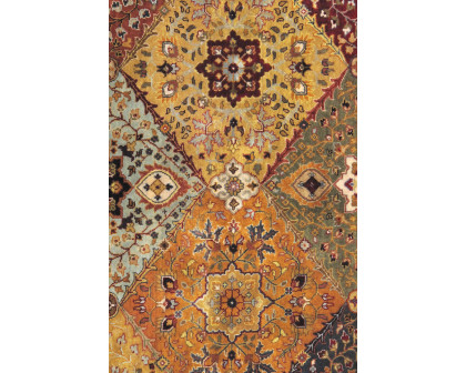 Pasargad Tabriz Collection Hand-Knotted Lamb's Wool Area Rug (PSK-2 7X7) - 82'' x 82''