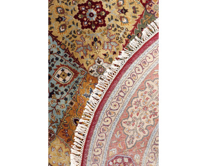 Pasargad Tabriz Collection Hand-Knotted Lamb's Wool Area Rug (PSK-2 7X7) - 82'' x 82''