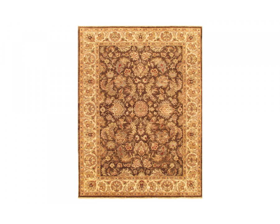 Pasargad Agra Collection Hand-Knotted Lamb's Wool Area Rug (PSPT-005 8X10) - 92'' x 118''