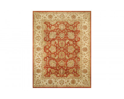 Pasargad - Agra Collection Hand-Knotted Lamb's Wool Area Rug PSPT-008