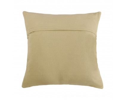 Pasargad - Galaxy Square Pillow in Ivory/Gray, Cowhide