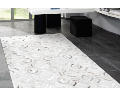 Pasargad Hand-Loomed Cowhide Area Rug (PTX-3137 2X3) - 24'' x 36''