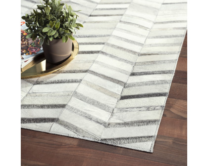 Pasargad - Hand-Loomed Cowhide Silver Area Rug PTX-4685