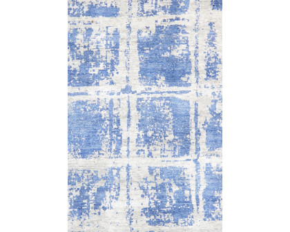 Pasargad Modern Collection Hand-Knotted Silk Area Rug (PV-5B 6X9) - 73'' x 112''