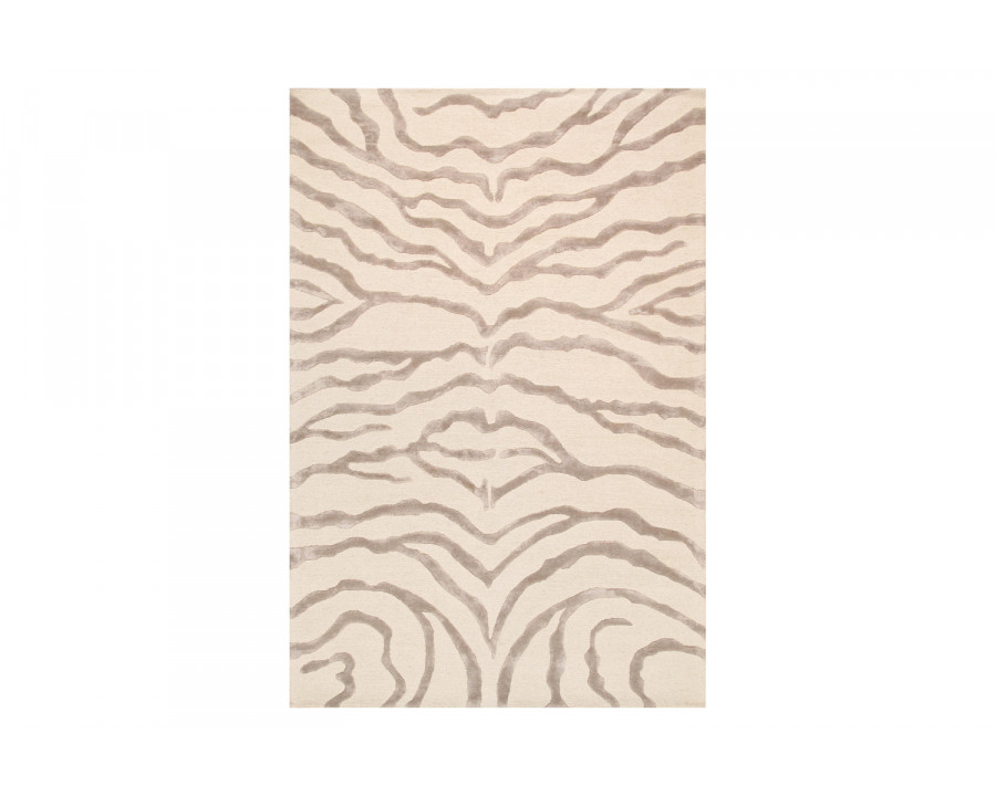 Pasargad Edgy Collection Hand-Tufted Ivory Silk and Wool Area Rug (PVCSK-03 10X14) - 117'' x 165''