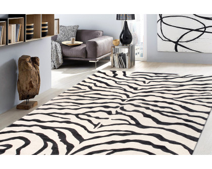 Pasargad™ Edgy Collection Hand-Tufted Silk and Wool Area Rug (PVCSK-05 4X6) - 48'' x 72''