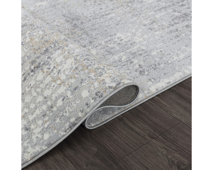 Pasargad Stella Collection Power-Loomed Polypropylene/Polyester Area Rug - L. Gray, 114" x 162" (pvga-44 10x14)