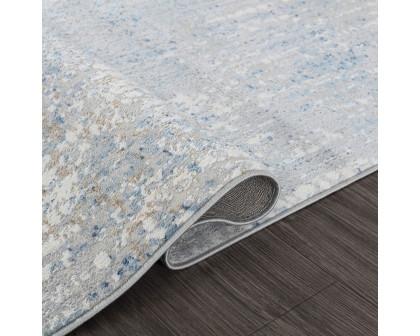 Pasargad Stella Collection Power-Loomed Polypropylene/Polyester Area Rug - Beige/L. Gray, 114" x 162" (pvha-16 10x14)