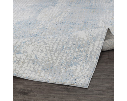 Pasargad Stella Collection Power-Loomed Polypropylene/Polyester Area Rug - Beige/L. Gray, 114" x 162" (pvha-16 10x14)