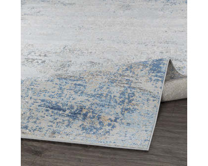 Pasargad Stella Collection Power-Loomed Polypropylene/Polyester Area Rug - L. Gray/Beige, 114" x 162" (pvha-41 10x14)