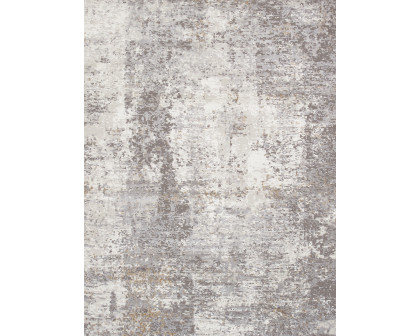 Pasargad Stella Collection Power-Loomed Polypropylene/Polyester Area Rug - L. Gray, 114" x 162" (pvha-44 10x14)