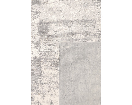 Pasargad Stella Collection Power-Loomed Polypropylene/Polyester Area Rug - L. Gray, 114" x 162" (pvha-44 10x14)