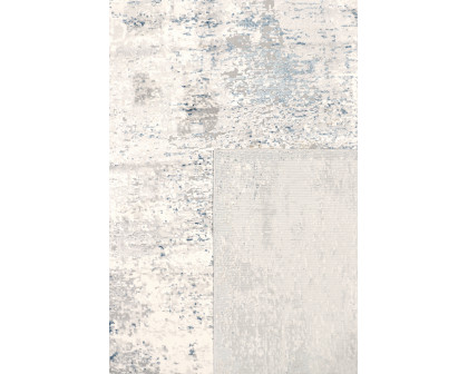 Pasargad Stella Collection Power-Loomed Polypropylene/Polyester Area Rug - Beige/L. Gray, 114" x 162" (pvha-46 10x14)