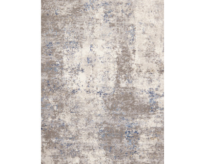 Pasargad Stella Collection Power-Loomed Polypropylene/Polyester Area Rug - Beige/L. Gray, 36" x 60" (pvha-46 3x5ovl)