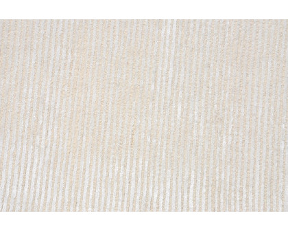 Pasargad™ Edgy Collection Hand-Tufted Beige/Beige Bamboo Silk and Wool Area Rug (PVNY-1 10X14) - 117'' x 165''