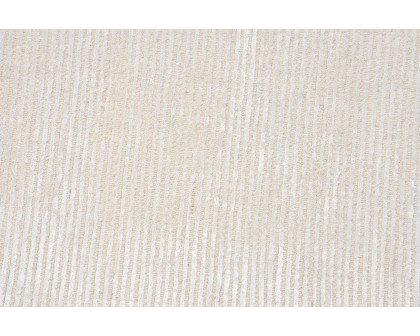 Pasargad - Edgy Collection Hand-Tufted Beige/Beige Bamboo Silk and Wool Area Rug PVNY-1