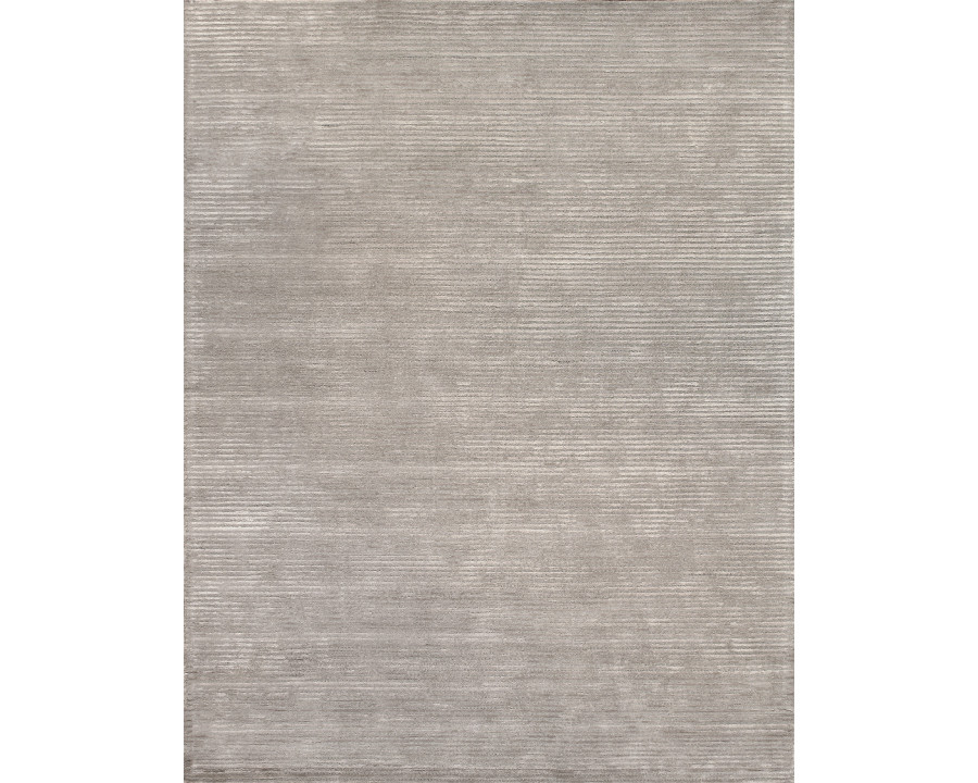 Pasargad Edgy Collection Hand-Tufted Bamboo Silk/Wool Area Rug - Silver/Gray, 93" x 117" (pvny-11 8x10)