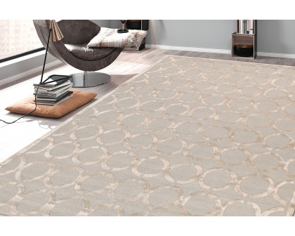 Pasargad™ Edgy Collectoin Hand-Tufted Silk and Wool Rug (PVNY-18 10X14) - 117'' x 165''