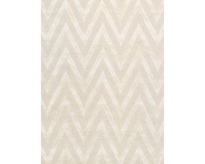 Pasargad Edgy Collection Hand-Tufted Bamboo Silk/Wool Area Rug - Ivory, 117" x 165" (pvny-20 10x14)