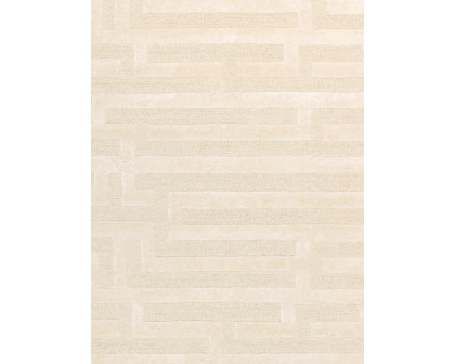 Pasargad - Edgy Collection Hand-Tufted Bamboo Silk/Wool Area Rug in Ivory, 117" x 165" (pvny-27 10x14)