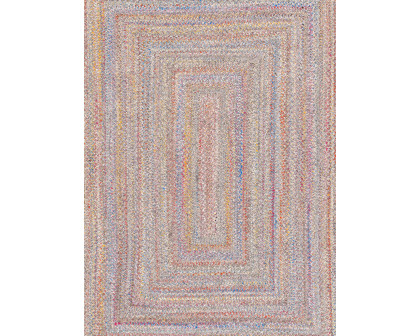 Pasargad Lagos Collection Hand Braided Poly Fabric Area Rug - Multi, 120" x 168" (py-01 10x14)