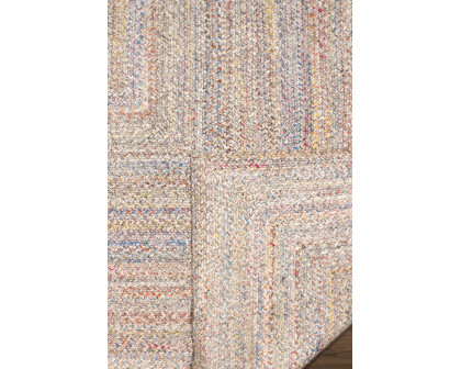 Pasargad Lagos Collection Hand Braided Poly Fabric Area Rug - Multi, 120" x 168" (py-01 10x14)