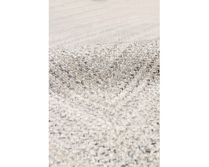 Pasargad Lagos Collection Handmade Poly Fabric Area Rug - Gray/Multi, 120" x 168" (py-04 10x14)