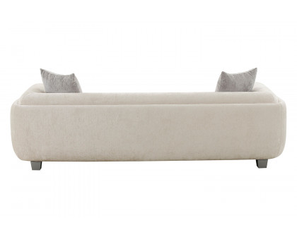 Pasargad - Bergamo Ivory Fabric Sofa with 2 Pillows Included