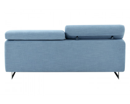 Pasargad - Serena Modern Blue Loveseat