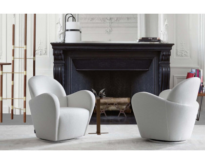 Pasargad Elena Collection Modern Swivel Chair