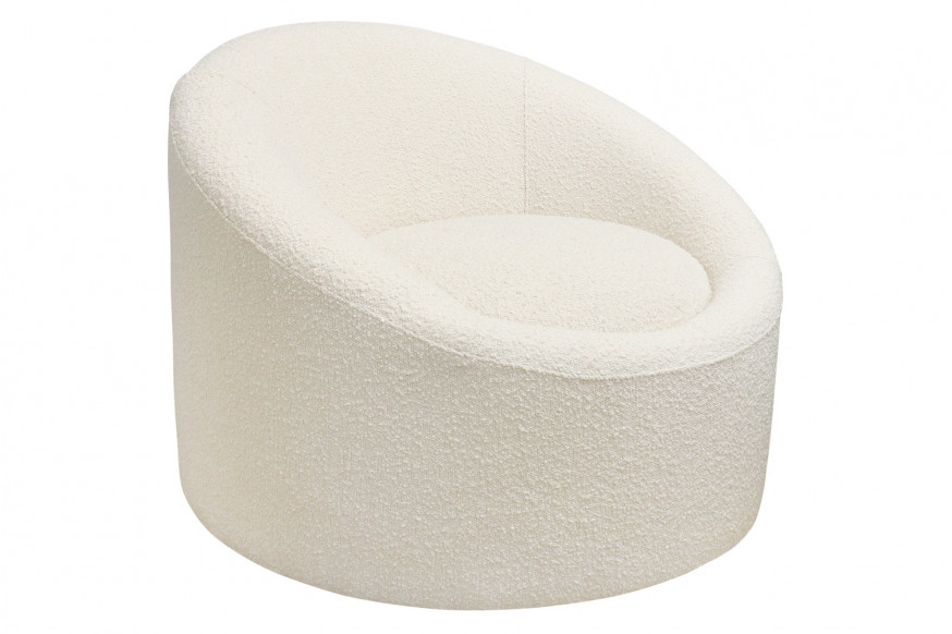 Pasargad™ Sienna Collection Modern Swivel Chair - White