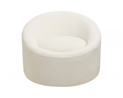 Pasargad™ Sienna Collection Modern Swivel Chair - White