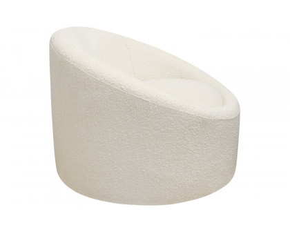 Pasargad™ Sienna Collection Modern Swivel Chair - White