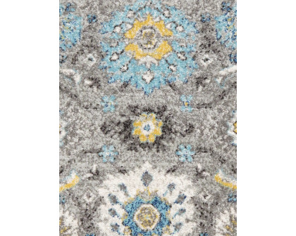 Pasargad Chelsea Collection Power-Loomed Polypropylene/Polyester Area Rug - Silver, 48" x 72" (rc-5586ss 4x6)