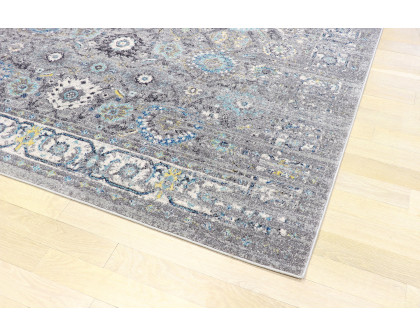 Pasargad Chelsea Collection Power-Loomed Polypropylene/Polyester Area Rug - Silver, 48" x 72" (rc-5586ss 4x6)