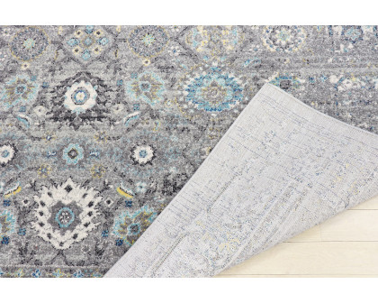 Pasargad Chelsea Collection Power-Loomed Polypropylene/Polyester Area Rug - Silver, 48" x 72" (rc-5586ss 4x6)