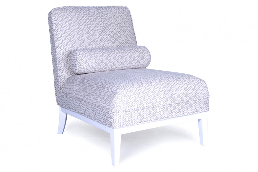 Pasargad™ Firenze Collection Upholster Lounge Chair with Pillow