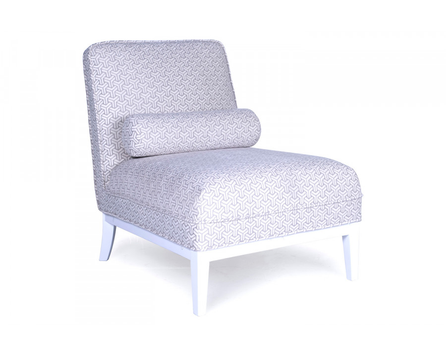 Pasargad - Firenze Collection Upholster Lounge Chair with Pillow