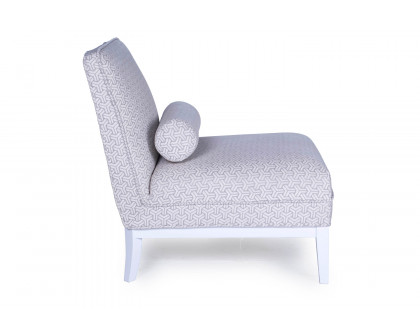 Pasargad™ Firenze Collection Upholster Lounge Chair with Pillow