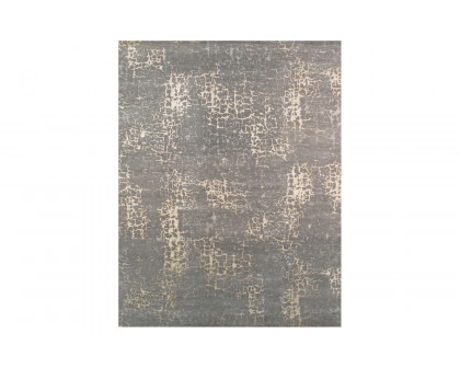 Pasargad - Modern Collection Hand-Knotted Gray Silk and Wool Area Rug REF-2B