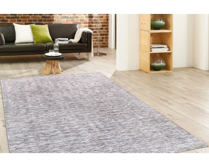 Pasargad - Transitional Collection Hand-Loomed Polyester and Cotton Area Rug 60'' x 96'' (RENO-08 5X8)