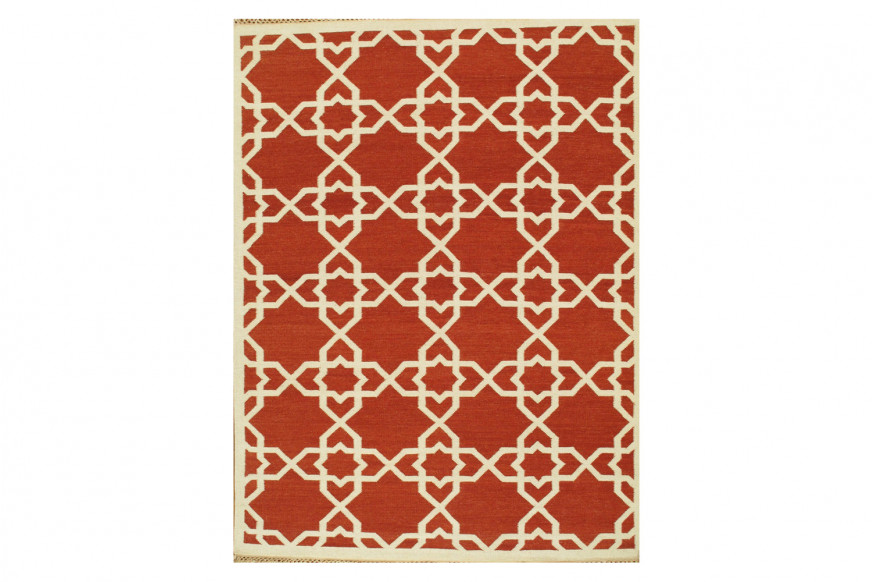 Pasargad™ Kilim Collection Hand-Woven Lamb's Wool Area Rug (SA-6138 8X10) - 93'' x 117''