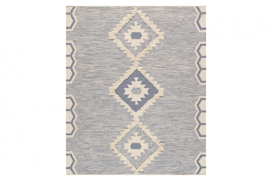 Pasargad™ Santa Fe Collection Cotton and Wool Area Rug (SF-03 9X12) - 108'' x 144''